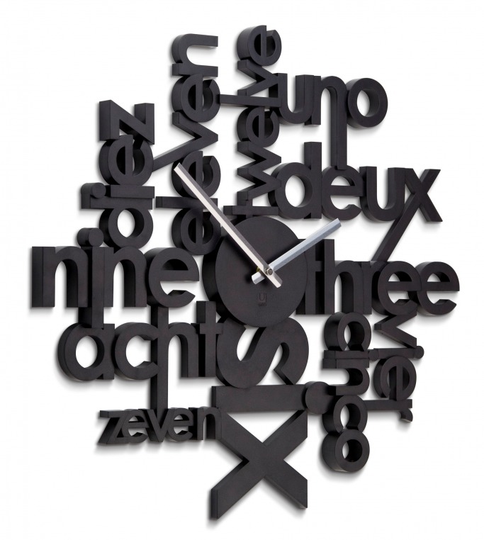 THE One LINGUA wall clock THE One LINGUA wall clock
